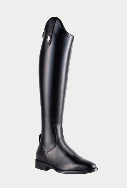 Matte black tall boot